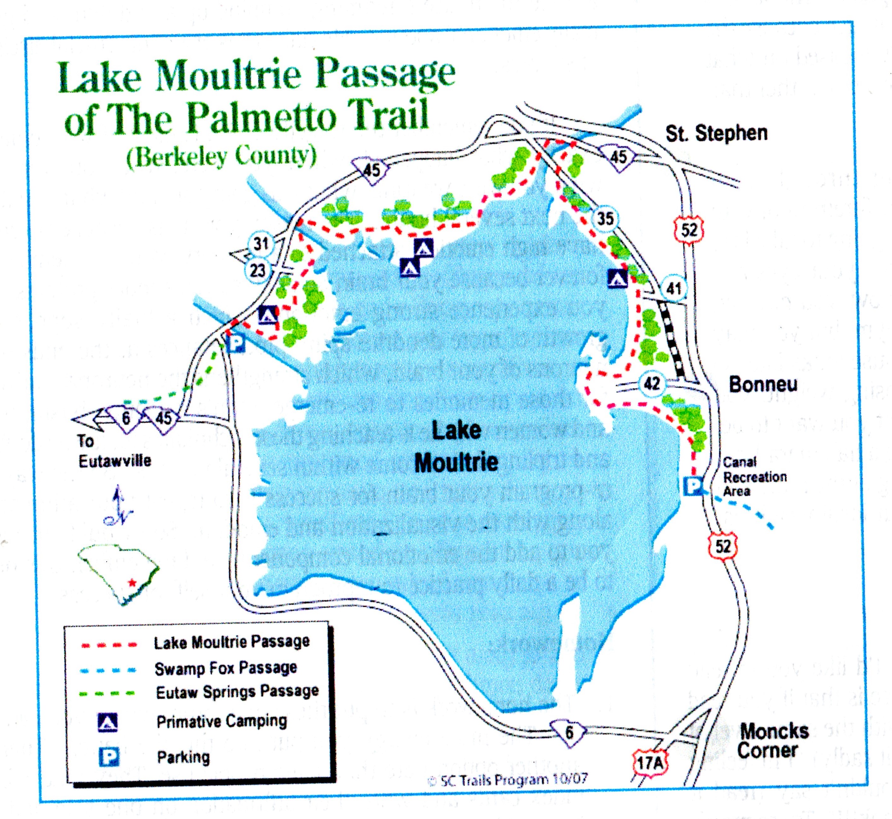 Lake Moultrie Fishing Map Santee Cooper Lakes – Marion And Moultrie