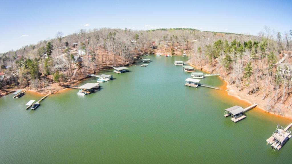 Lake Hartwell - Western border between Georgia and South Carolina