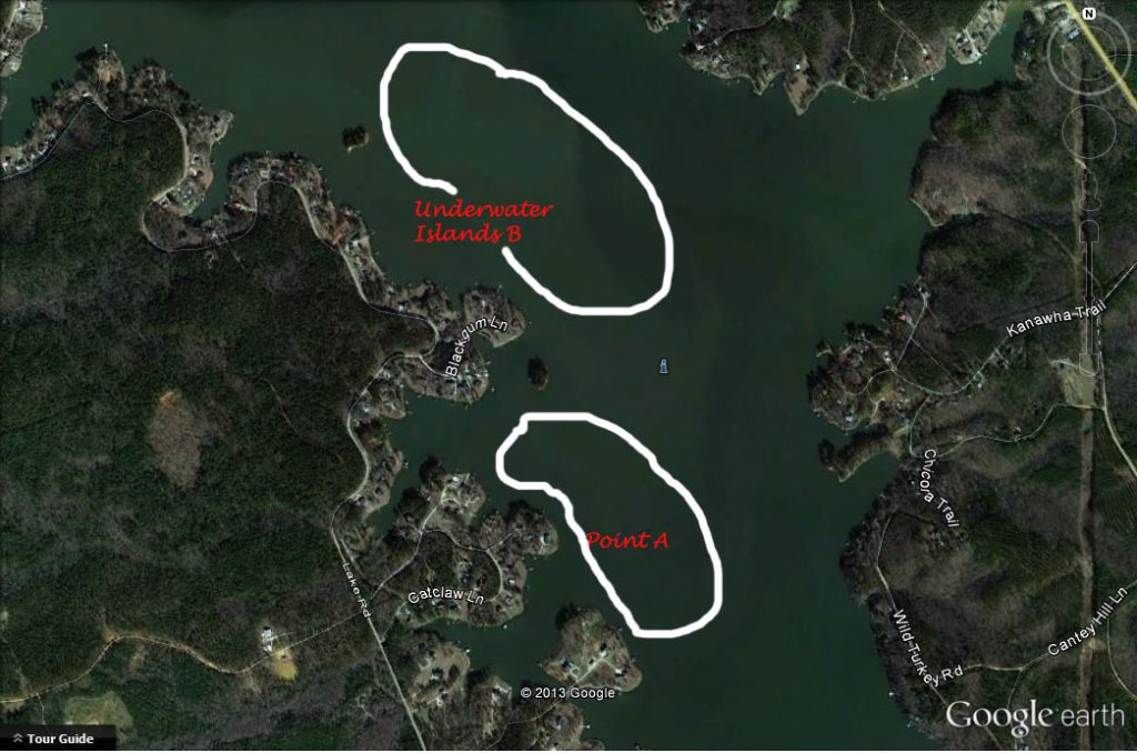 Lake Wateree Eastern part of South Carolina