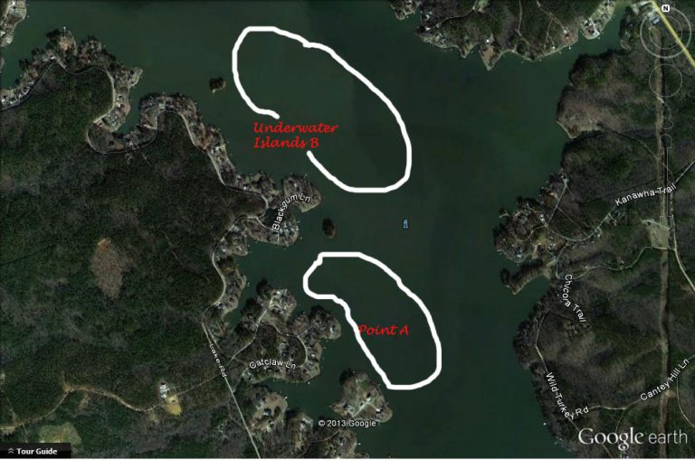 Lake Wateree Eastern part of South Carolina