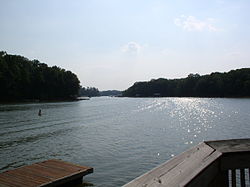 Lake Hartwell - Western border between Georgia and South Carolina