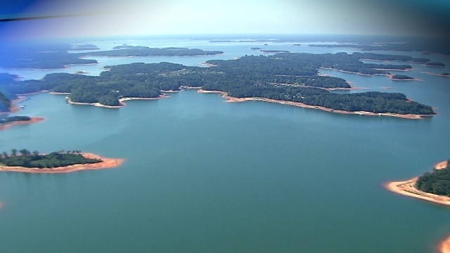 Lake Hartwell - Western border between Georgia and South Carolina