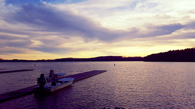 Lake Hartwell - Western border between Georgia and South Carolina