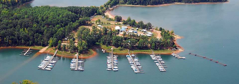 Lake Hartwell - Western border between Georgia and South Carolina