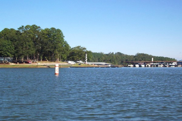 Lake Hartwell - Western border between Georgia and South Carolina