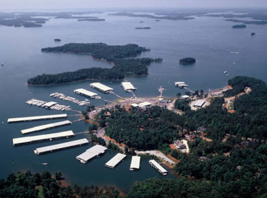 Lake Hartwell - Western border between Georgia and South Carolina